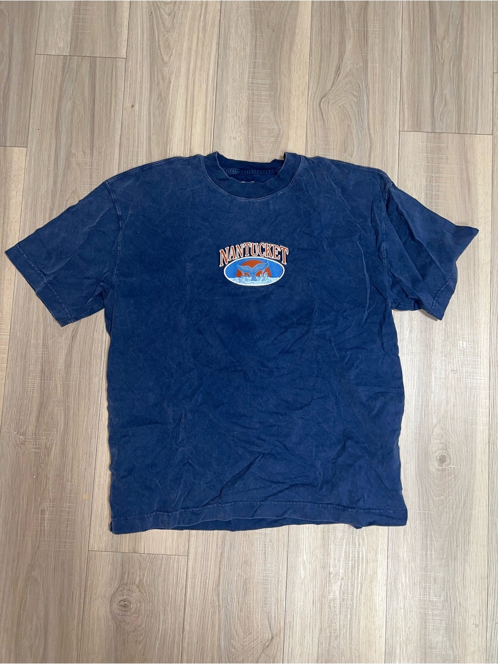 Hollister Navy Nantucket Boxy Heavyweight Tee Size L